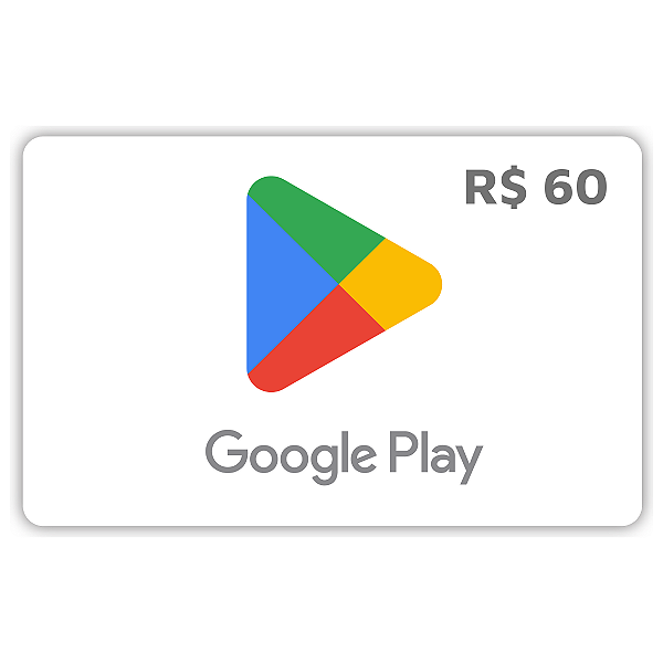 Gift Card Google Play 60 Reais