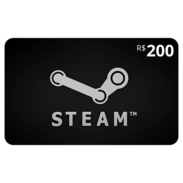 Gift Card Steam 200 Reais
