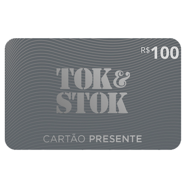 Cartão Presente Tok&Stok Digital R$ 100 Reais