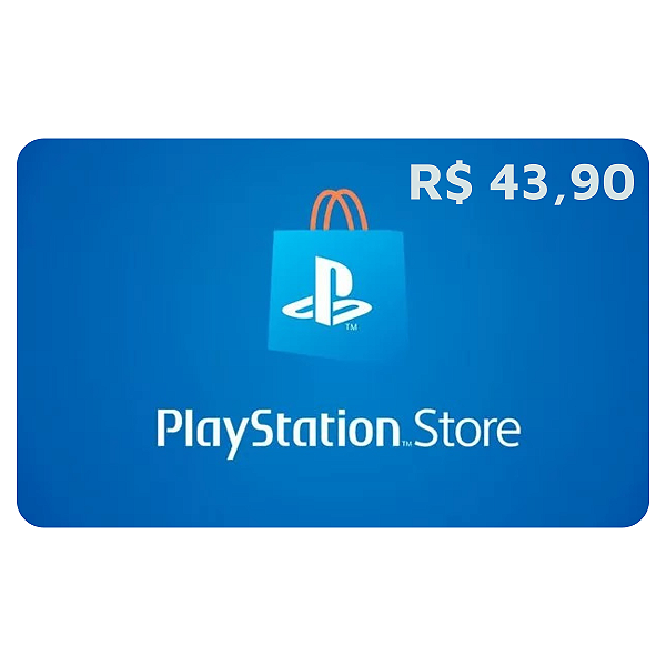 Gift Card PlayStation 43,90 Reais