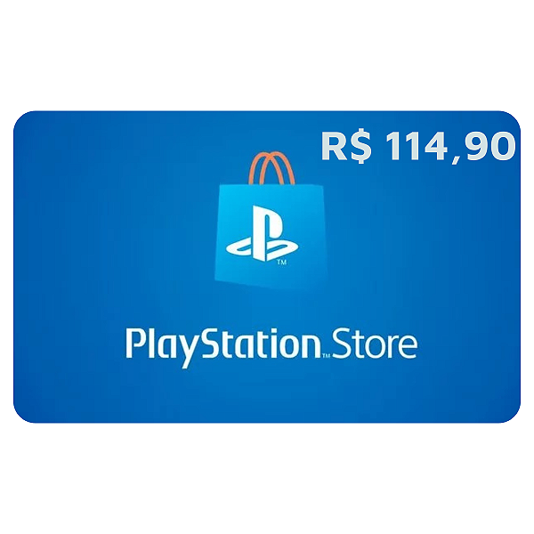 Gift Card PlayStation 114,90 Reais