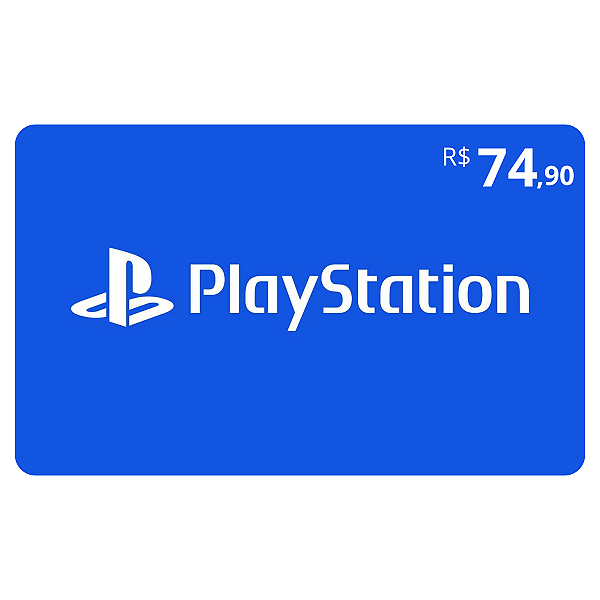 Gift Card PlayStation 74,90 Reais