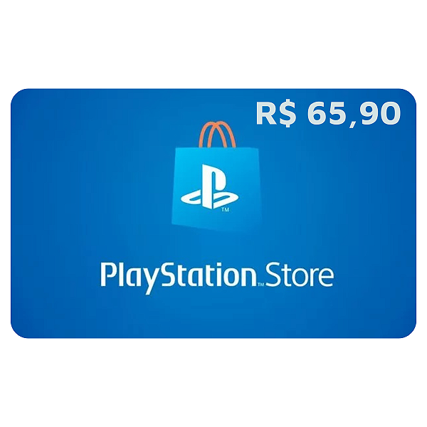 Gift Card PlayStation 65,90 Reais