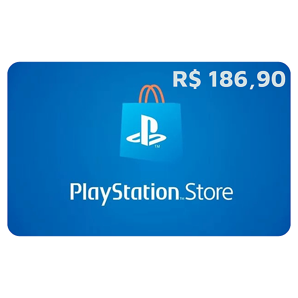 Gift Card PlayStation 186,90 Reais