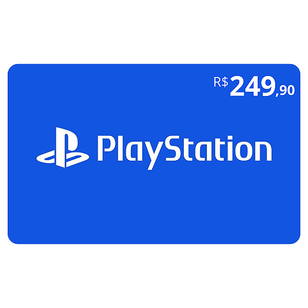 Gift Card PlayStation 249,90 Reais