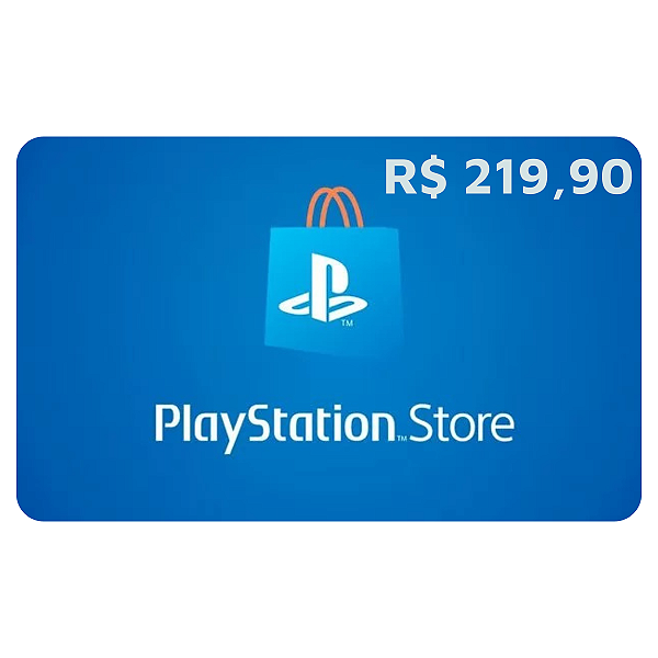 Gift Card PlayStation 219,90 Reais