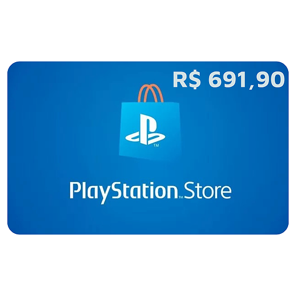 Gift Card PlayStation 691,90 Reais