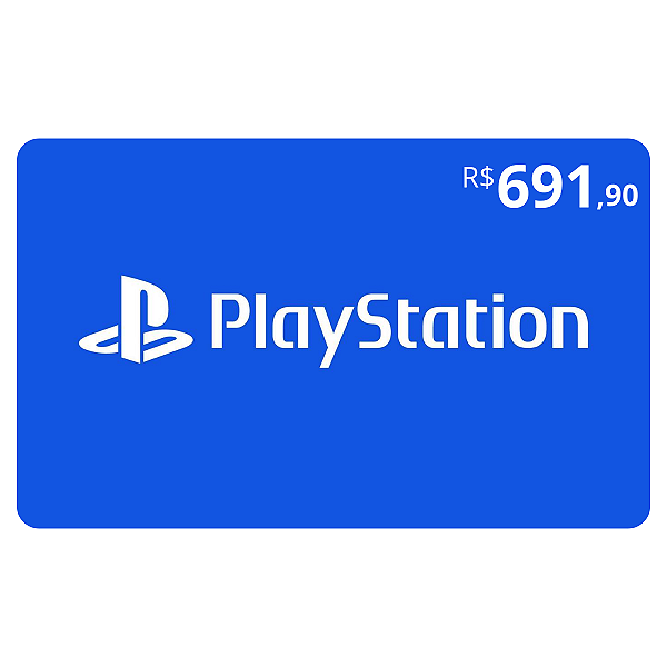 Gift Card PlayStation 691,90 Reais