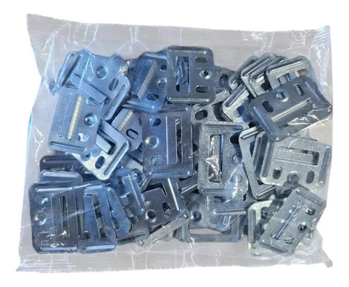Kit 50 Clips - Presilha De Metal Para Painel Ripado Wpc