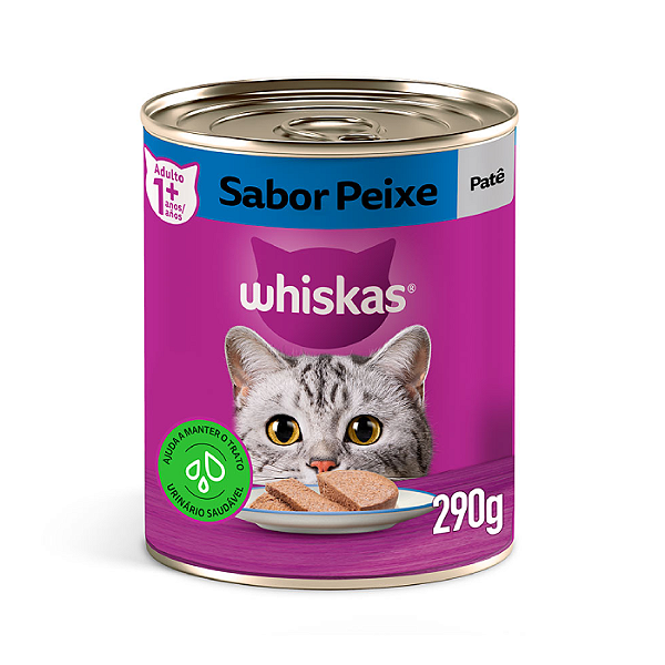 Whiskas Pate Peixe Adulto Lata 290gr