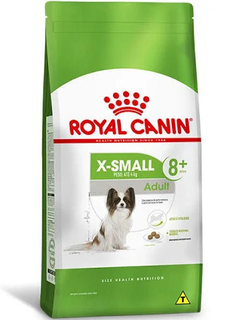 RaÇÃo Seca Royal Canin X-small Adult 8+ Para CÃes Adultos E Idosos De Porte Miniatura 1kg