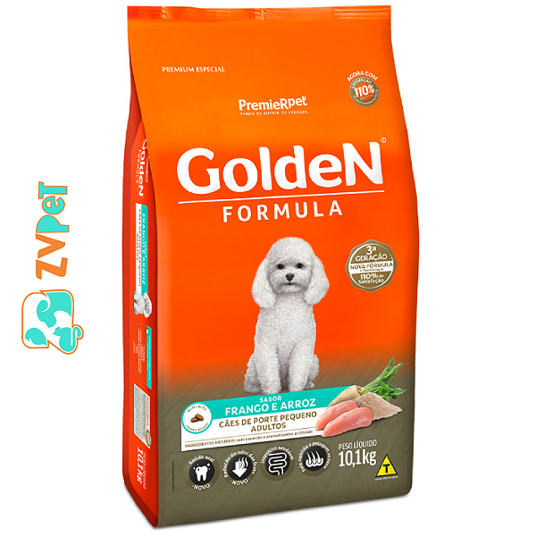 RaÇÃo Golden FÓrmula Mini Bits Para CÃes Adultos De Porte Pequeno Sabor Frango E Arroz 10,1 Kg