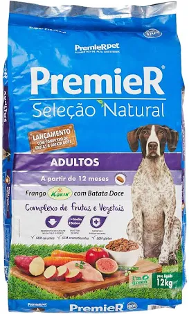 Racao Premier Selecao Nat Caes Adul Port Peq Sb Frango 10kg