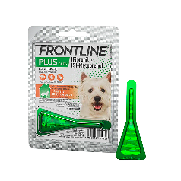 Frontline Plus Cães até 10kg 067ml C 1 Pipeta