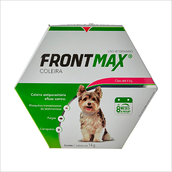 Coleira Antiparasitária Frontmax para Cães 14g