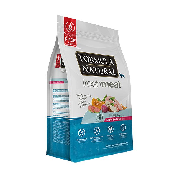 Fórmula Natural Fresh Meat Alim Seco Light Med./Grande 2,5kg