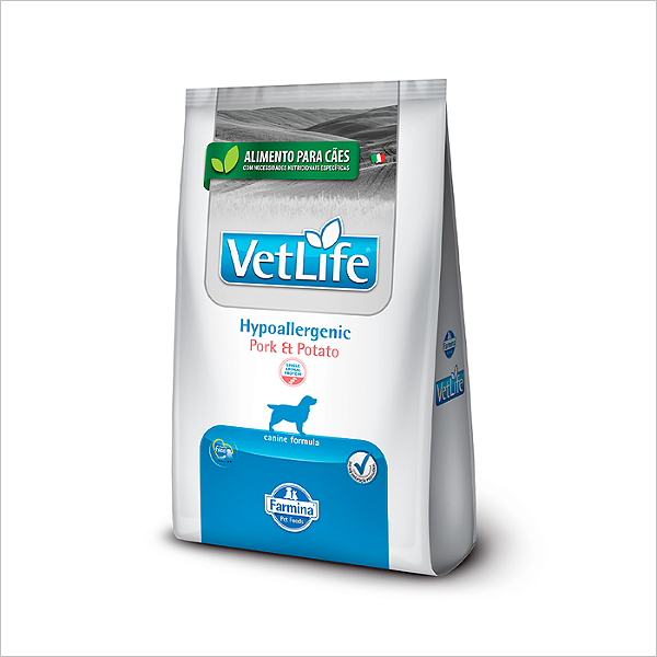 Vet Life Nat Canine Hipoalergenica Pork E Pot 2kg