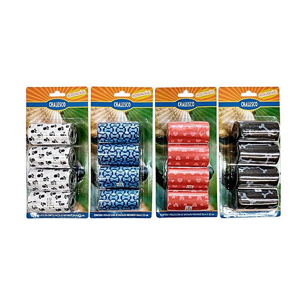 Refil Sacolas C/ 4 Rolos Chalesco