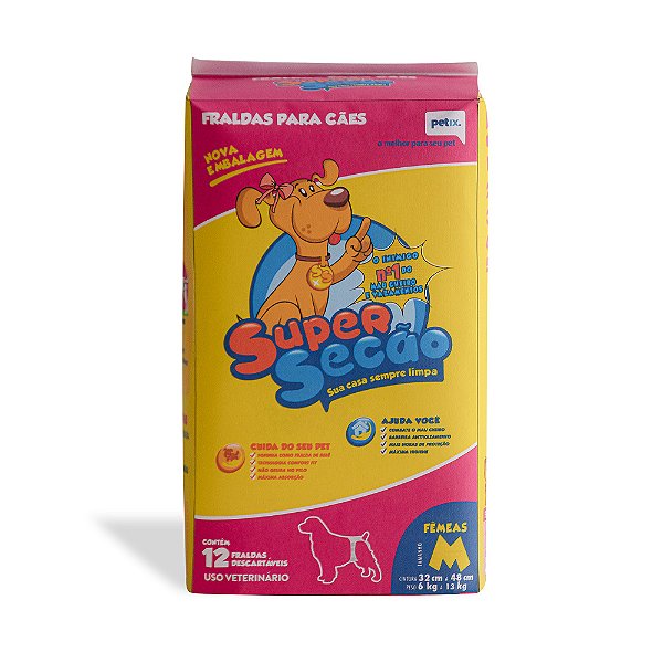 Fralda Desc Super Seção Fêmea 12un M