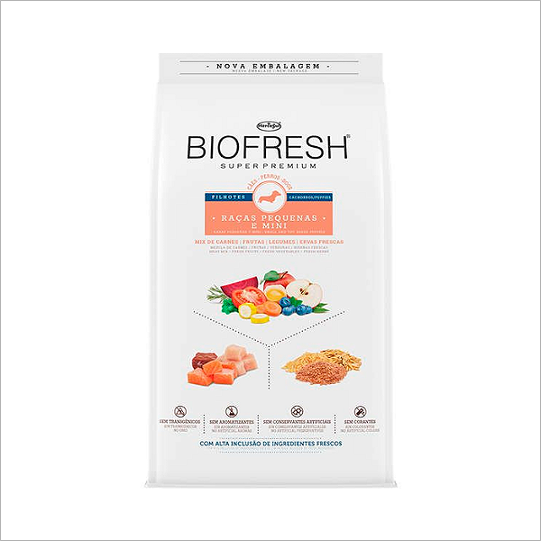 Biofresh Alim Seco Cães Filhotes Mini/peq Carne 3kg