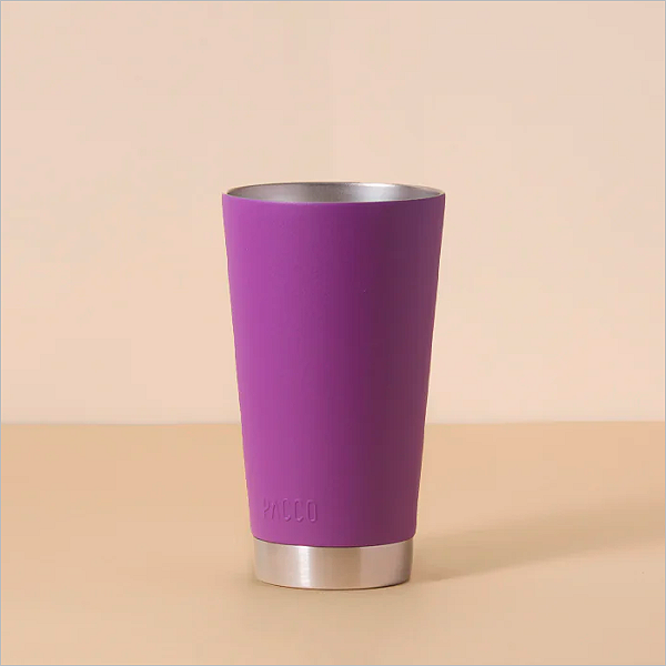 Copo Térmico em Inox Beercup c/ Abridor de G. Pacco 473ml - Uva