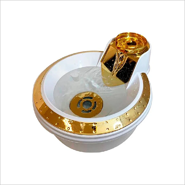 Fonte Bebedouro Petlon Premium - Branco/ouro 220v