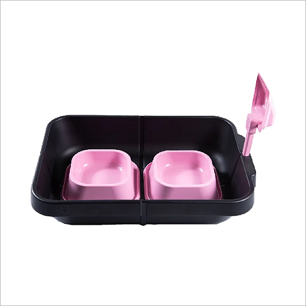 Dpet Kit Higiênico P/gato Preto/Rosa