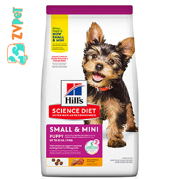 Racao Hills Science Diet Pequenos E Mini Para Caes Filhotes Sabor Frango  2,04kg