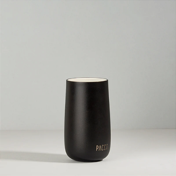 Conjunto Copo Térmico Joycup 370ml - Preto - Pacco