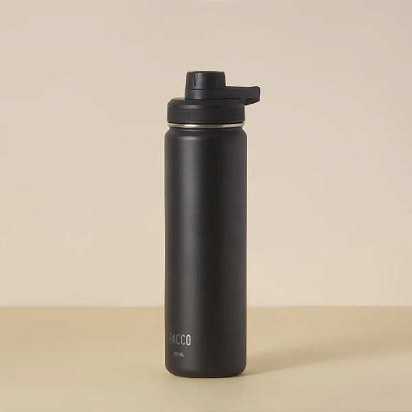 Garrafa Térmica Hydrav2 650ml - Preta - Pacco