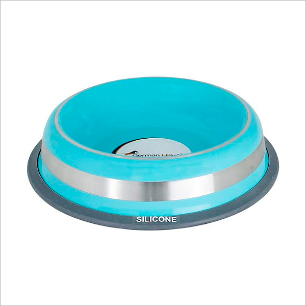 Comedouro Inox Prestige Azul Germanhanrt 450ml
