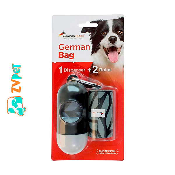 Dispenser e Refil Cata Caca Círculos Preto Germanhart para Cães e Gatos