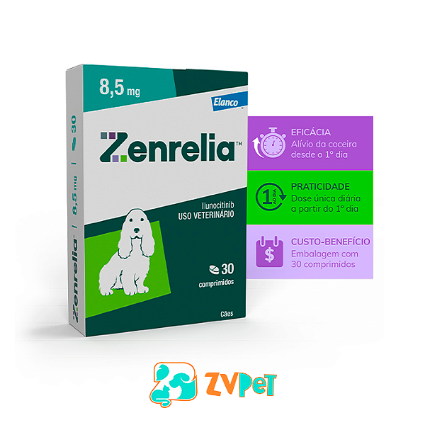 Zenrelia Elanco 8,5 Mg Para CÃes 30 Comprimidos