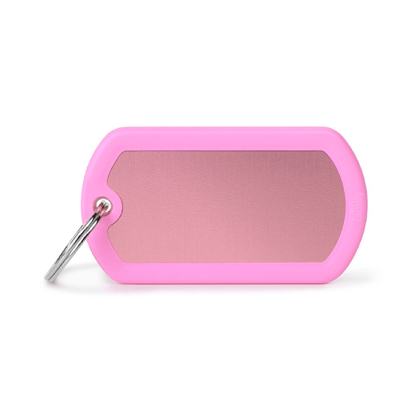 Placa Id Militar Grd Cor Rosa Al Borracha Rs
