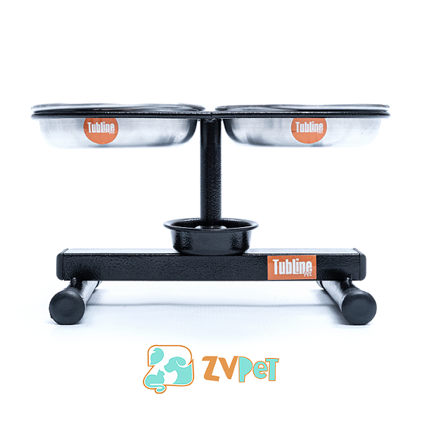 Comedouro Elevado Ajustavel Filhote 0,5l - Tubline