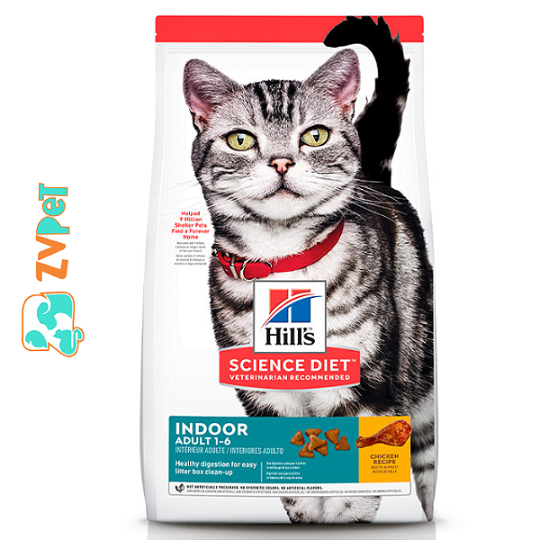 RaÇÃo Seca Hills Science Diet Indoor Para Gatos Adultos Castrados Sabor Frango 7,03 Kg
