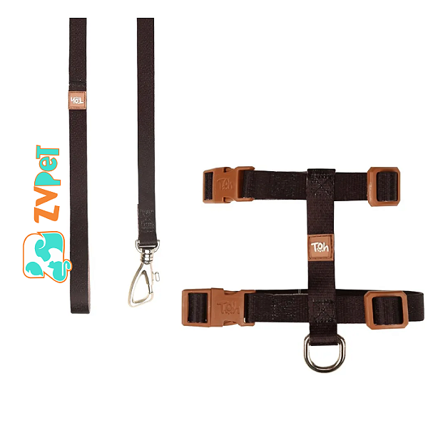 Conjunto Peitoral H Basic G Preto-caqui - Toh
