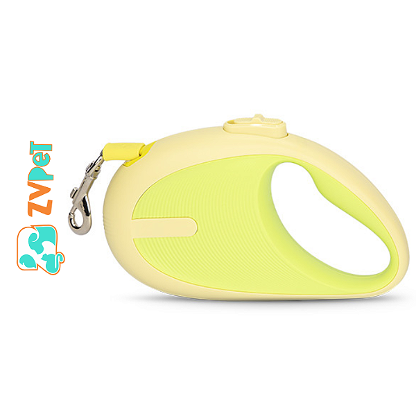 Guia Retratil Pet Formato Golfinho, Confecc Em Plastico Abs, Policarbonato E Silicone Extensao 3m Cor: Verde - Mewoof