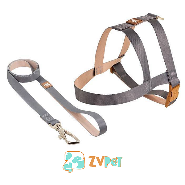 Conjunto Peitoral Trad. Basic P Grafite-caqui - Toh