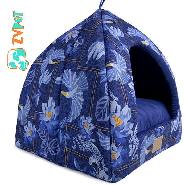 Cabana Floresta Azul Toca Para CÃes E Gatos - Fabrica Pet