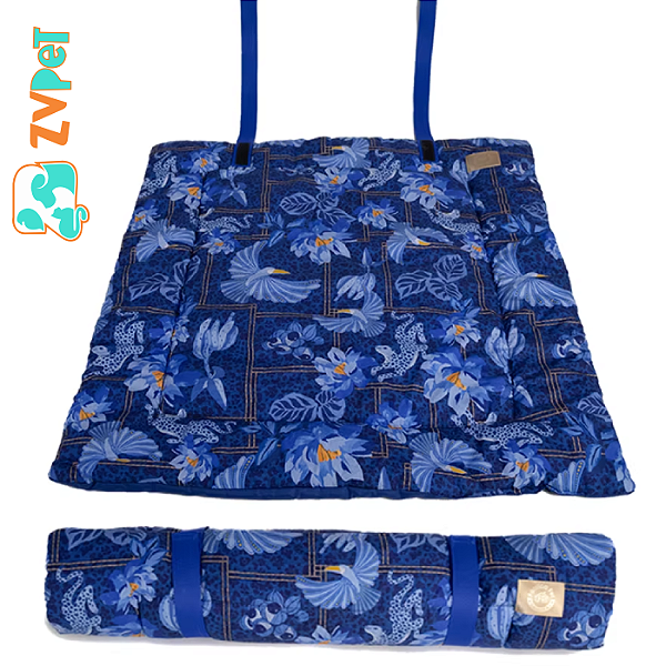 Colchonete Com Alca Floresta Azul Para CÃes E Gatos Fabrica Pet