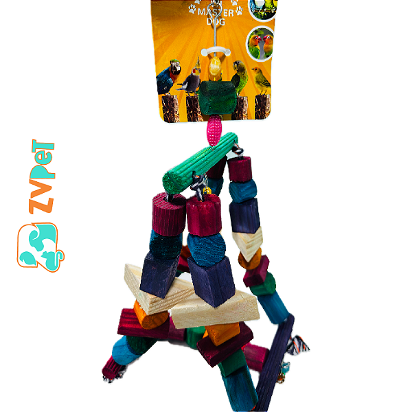Brinquedo P/passaros Balanco Gangora - Cores Sortidas Bird Toy