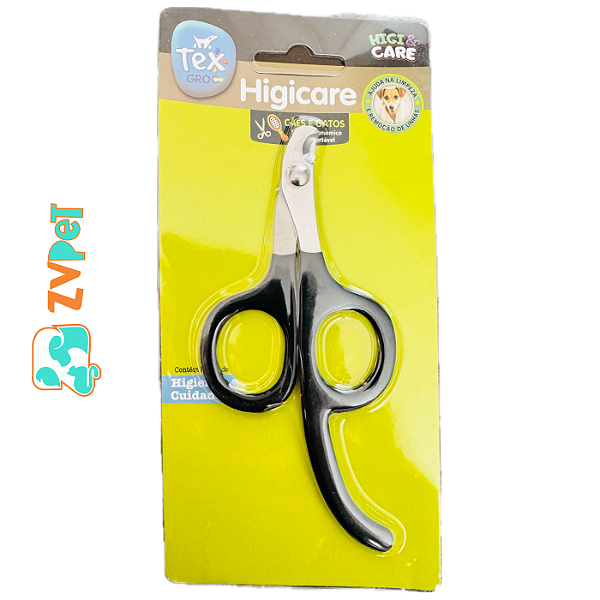 Tesoura Unha Pequena 12cm-com Alca Para CÃes E Gatos Tex Cores Diversas