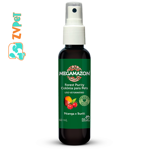 ColÔnia Body Splash Megamazon Forest Purity Pitanga E Buriti Para CÃes E Gatos 60ml