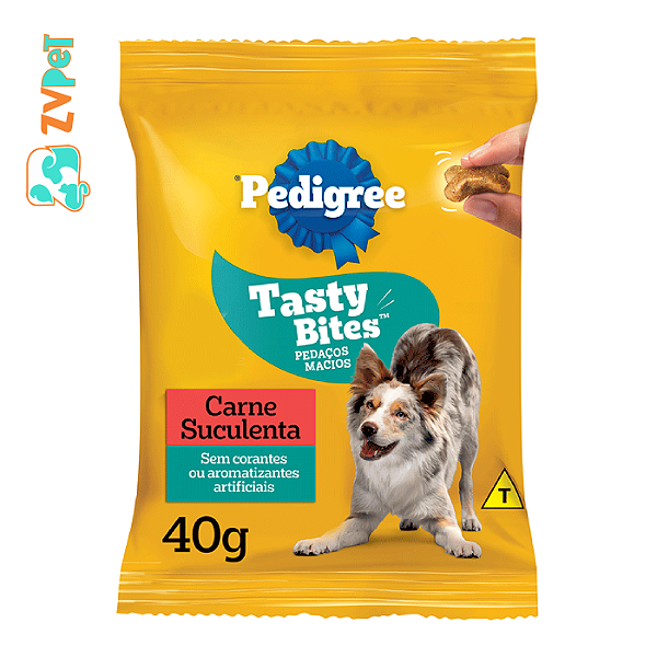 Snack Pedigree Tasty Bites Carne Para CÃes 40gr