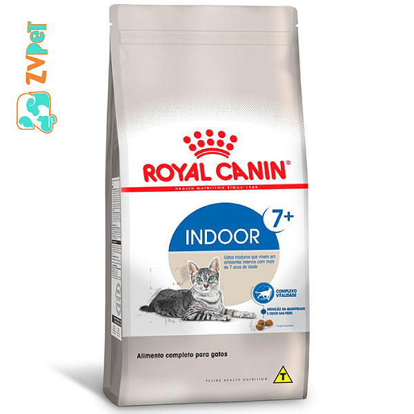 RaÇÃo Royal Canin Indoor 7 + Para Gatos Adultos Acima De 7 Anos 400 G.