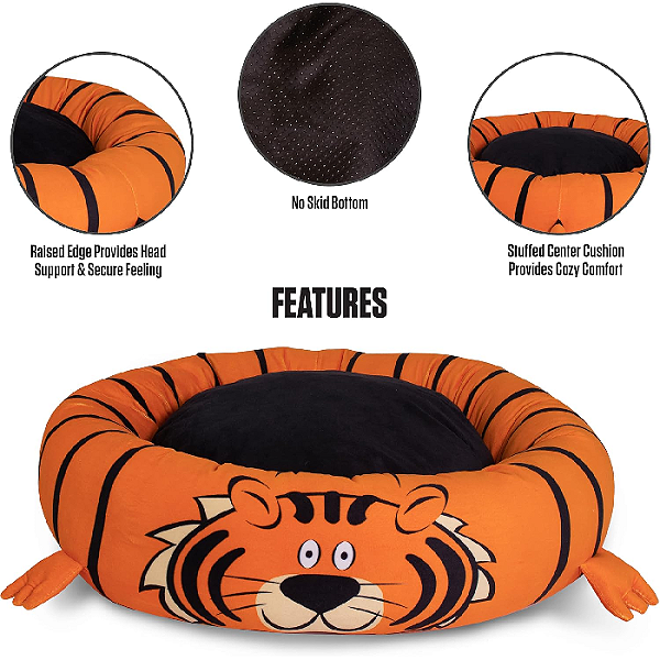 Cama Redonda Para Animais - Medio - Tigre Maccabi