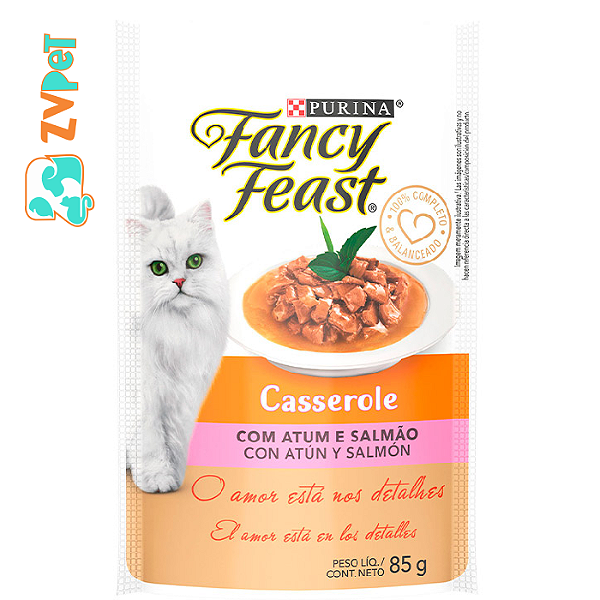 Racao Umida Fancy Feast Casserole Para Gatos Sabor Atum 85g