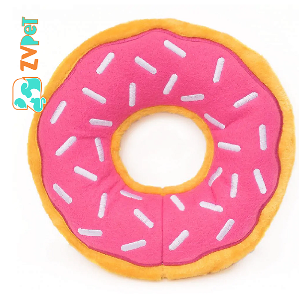 Zippy Paws Jumbo Donutz Gigante - Strawberry