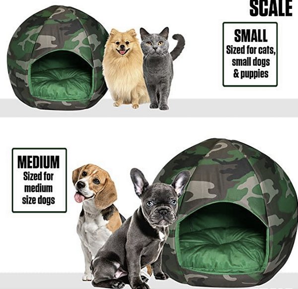 Cama Iglu Para Animais - Pequena - Flagem Maccabi